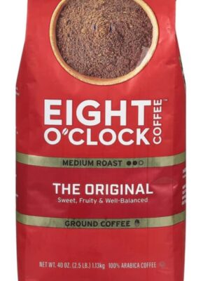 Eight O'Clock Medium-Dark Roast Ground Coffee, The Original, 40 oz.