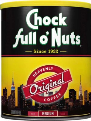 Chock Full O' Nuts Ground Coffee, Original Blend, 48 Ounce Medium Roast